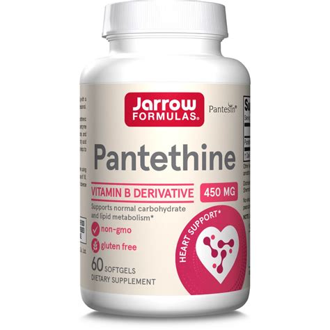Пантетин 450 мг 60 капсул Jarrow Formulas