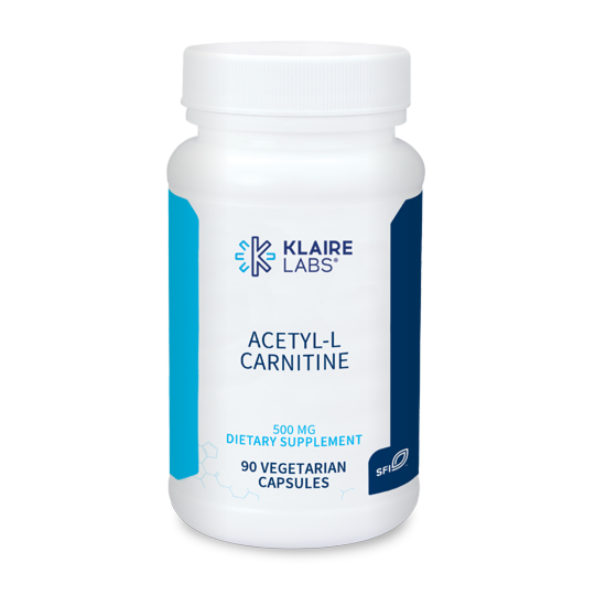 Acetyl-L-Carnitine 500 mg 90 capsules Klaire Labs - Premium Vitamins & Supplements from Klair Labs - Just $47.99! Shop now at Nutrigeek