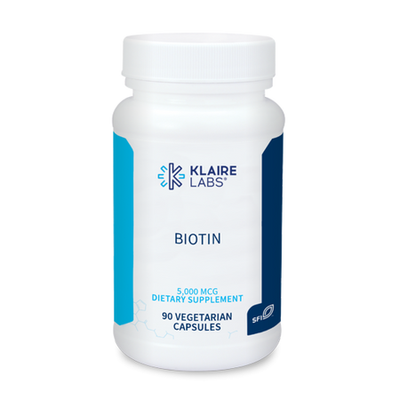 Biotin 5000 mcg 90 capsules Klaire Labs - Premium Vitamins & Supplements from Klair Labs - Just $15.99! Shop now at Nutrigeek