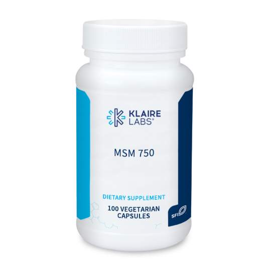 MSM 750 100 capsules Klaire Labs - Premium Vitamins & Supplements from Klair Labs - Just $24.99! Shop now at Nutrigeek