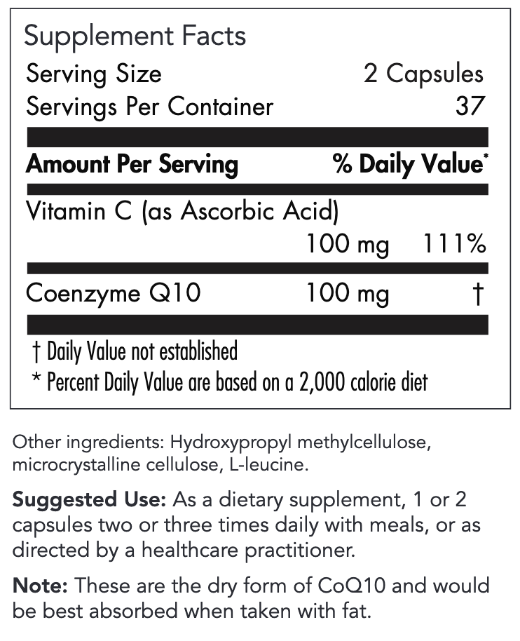 Coenzyme Q10 50 mg 75 capsules Allergy Research Group - Premium  from Allergy Research Group - Just $67.99! Shop now at Nutrigeek