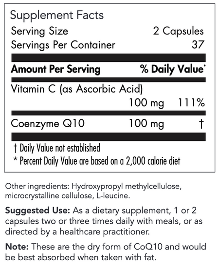 Coenzyme Q10 50 mg 75 capsules Allergy Research Group - Premium  from Allergy Research Group - Just $67.99! Shop now at Nutrigeek