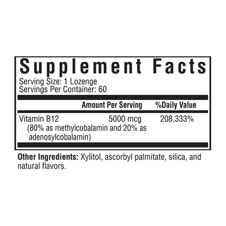 Active B12 5000 60 lozenges Seeking Health - Premium Vitamins & Supplements from Seeking Health - Just $25.95! Shop now at Nutrigeek
