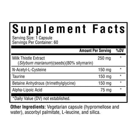 Liver Nutrients 60 capsules Seeking Health - Premium Vitamins & Supplements from Seeking Health - Just $21.95! Shop now at Nutrigeek