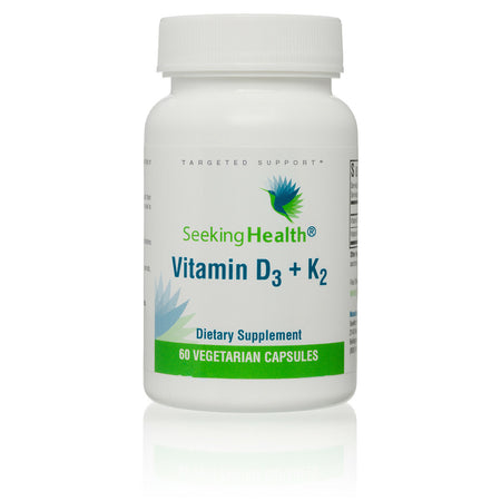 VITAMIN D3 + K2 - 60 capsules Seeking Health - Premium Vitamins & Supplements from Seeking Health - Just $21.95! Shop now at Nutrigeek