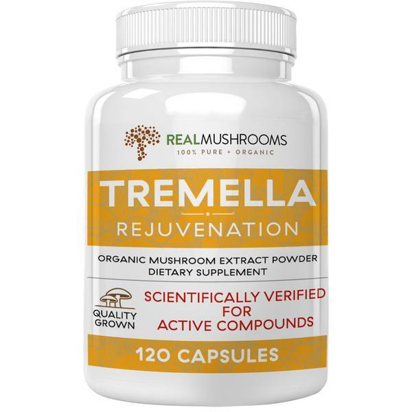 Tremella Rejuvination Extract Capsules 500 mg 120 capsules Real Mushrooms - Premium  from Real Mushrooms - Just $34.95! Shop now at Nutrigeek