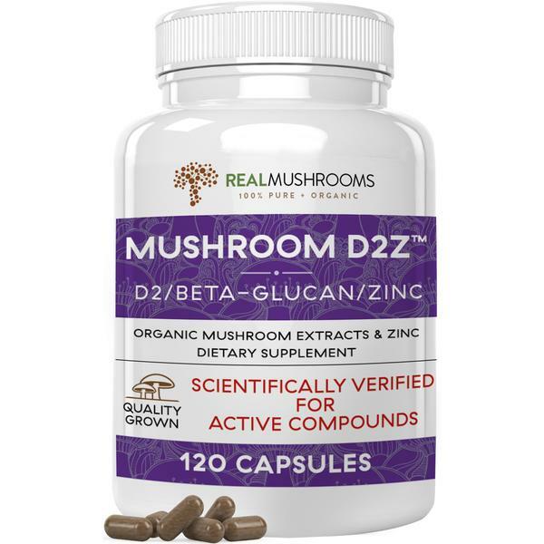 Mushroom D2Z 500 mg  120 capsules Real Mushrooms - Premium  from Real Mushrooms - Just $34.95! Shop now at Nutrigeek