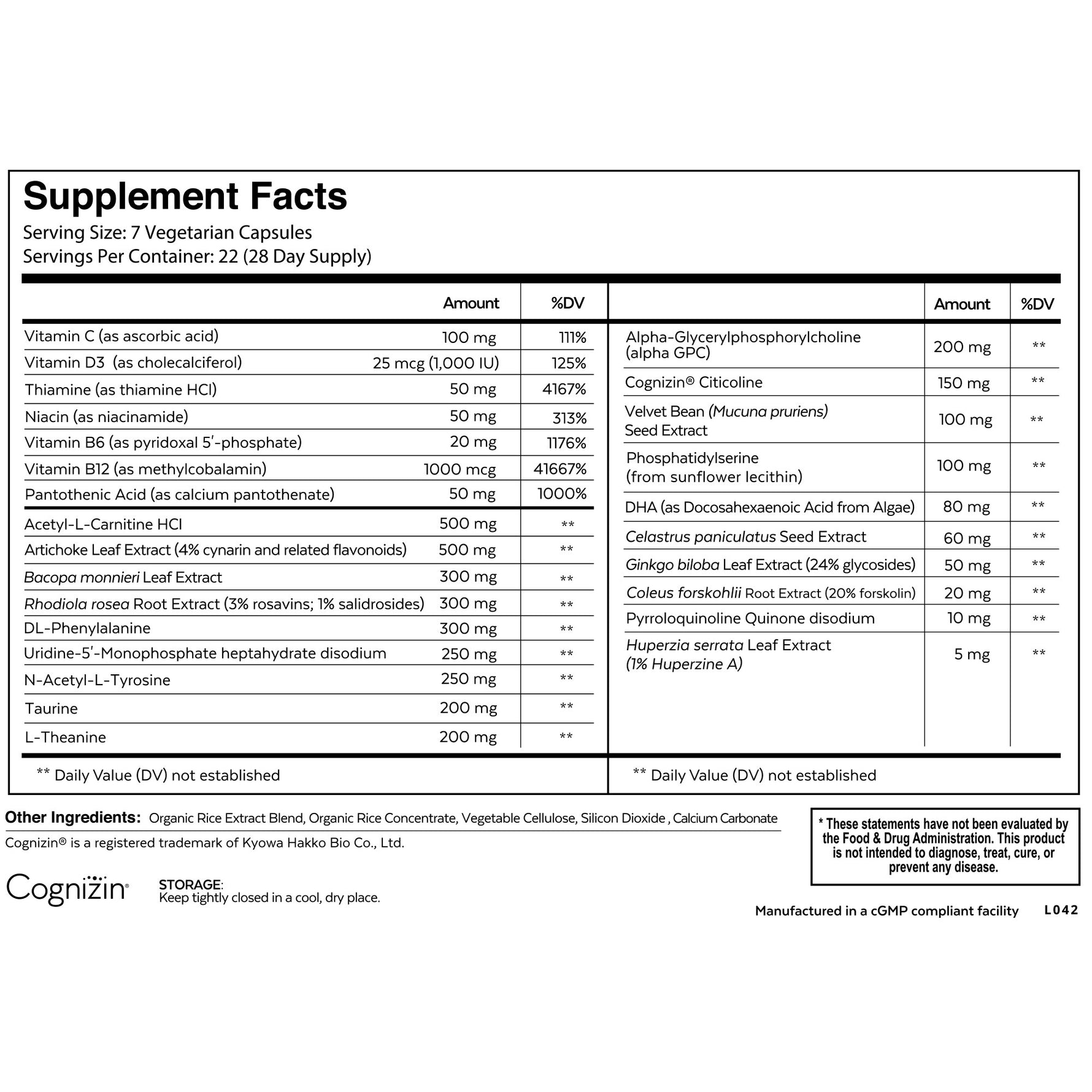 Qualia Mind Caffeine Free  154 vegcapsules NEUROHACKER COLLECTIVE - Premium  from NEUROHACKER COLLECTIVE - Just $139.90! Shop now at Nutrigeek