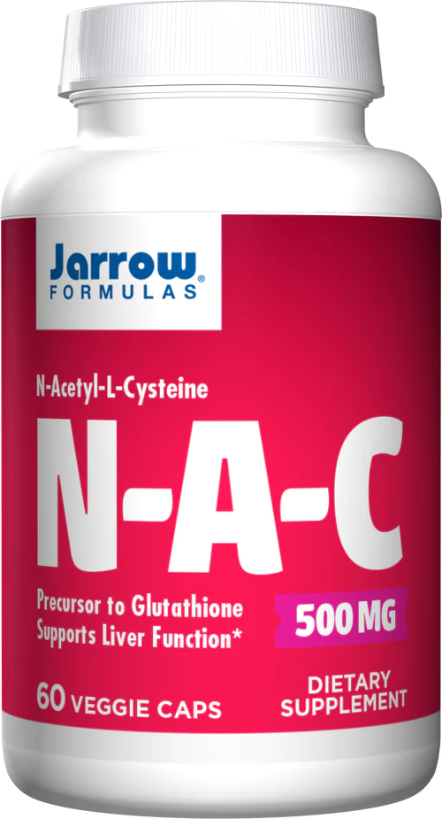 N-A-C (N-Acetyl-L-Cysteine) 500mg 60 capsules Jarrow Formulas - Premium Vitamins & Supplements from Jarrow Formulas - Just $15.99! Shop now at Nutrigeek