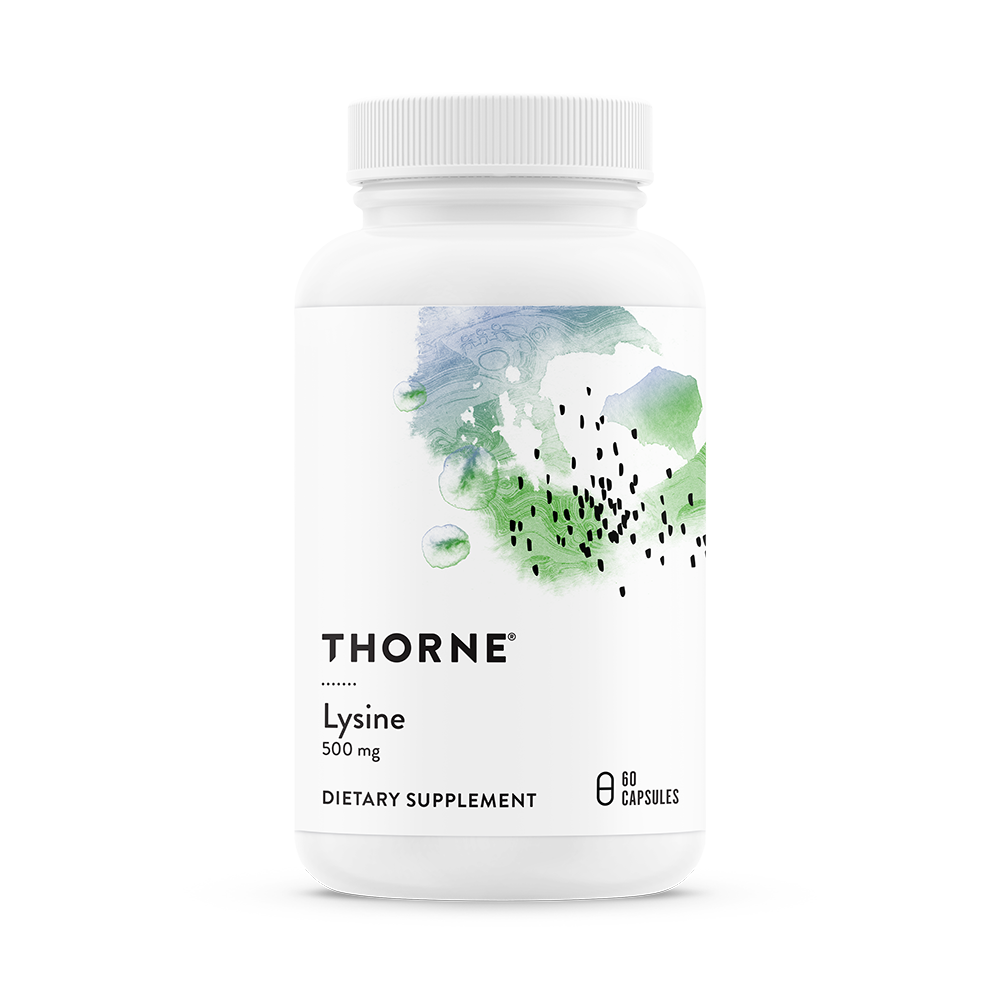 Lysine 60 capsules Thorne - Premium Vitamins & Supplements from Thorne - Just $12.00! Shop now at Nutrigeek