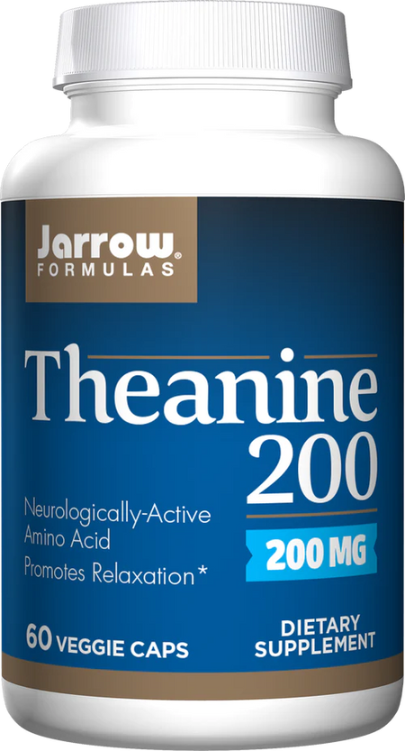 Theanine 200mg 60 capsules Jarrow Formulas - Premium Vitamins & Supplements from Jarrow Formulas - Just $30.99! Shop now at Nutrigeek