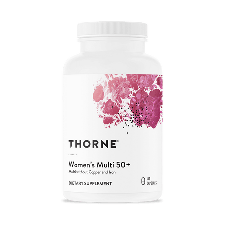 Women's Multi 50+ w/o CU FE 180 capsules Thorne - Premium Vitamins & Supplements from Thorne - Just $48.00! Shop now at Nutrigeek