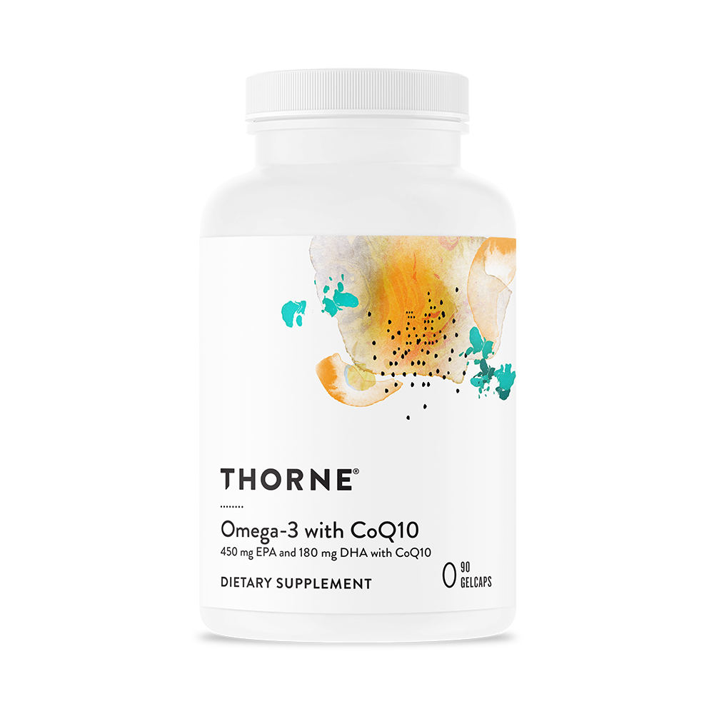 Omega-3 w/ CoQ10 90 Gelcups Thorne - Premium Vitamins & Supplements from Thorne - Just $51.00! Shop now at Nutrigeek