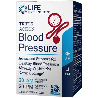 Triple Action Blood Pressure 60 tablets Life Extension - Premium Vitamins & Supplements from Life Extension - Just $33.99! Shop now at Nutrigeek