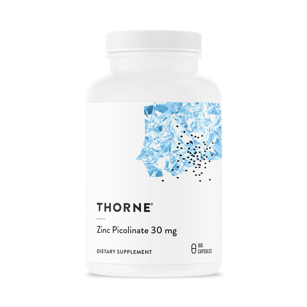 Zinc Picolinate 30mg 180 capsules Thorne - Premium Vitamins & Supplements from Thorne - Just $35.00! Shop now at Nutrigeek