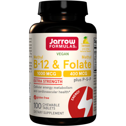 Methyl B-12 & Methyl Folate Lemon 100 tablets Jarrow Formulas - Premium Vitamins & Supplements from Jarrow Formulas - Just $22.99! Shop now at Nutrigeek