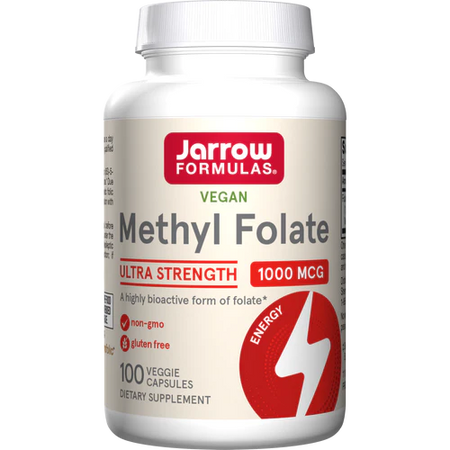 Methyl Folate 1000mcg 100 capsules Jarrow Formulas - Premium Vitamins & Supplements from Jarrow Formulas - Just $32.49! Shop now at Nutrigeek