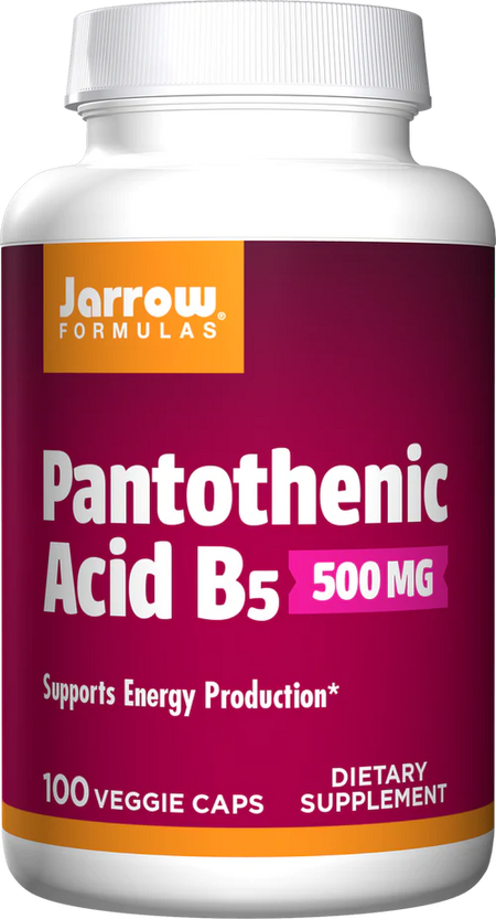 Pantothenic Acid 500mg 100 capsules Jarrow Formulas - Premium Vitamins & Supplements from Jarrow Formulas - Just $18.99! Shop now at Nutrigeek