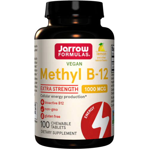 Methyl B-12 1000mcg Lemon 100 Chewable Tablets Jarrow Formulas - Premium Vitamins & Supplements from Jarrow Formulas - Just $13.99! Shop now at Nutrigeek