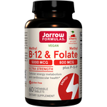 Methyl B-12 & Methyl Folate Cherry 60 Chewables Jarrow Formulas - Premium Vitamins & Supplements from Jarrow Formulas - Just $43.99! Shop now at Nutrigeek