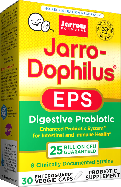Jarro-Dophilus® EPS 25 billion 30 capsules Jarrow Formulas - Premium Vitamins & Supplements from Jarrow Formulas - Just $44.99! Shop now at Nutrigeek