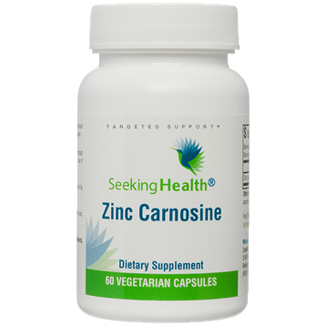 Zinc Carnosine 60 caps Seeking Health - Premium Vitamins & Supplements from Seeking Health - Just $37.95! Shop now at Nutrigeek