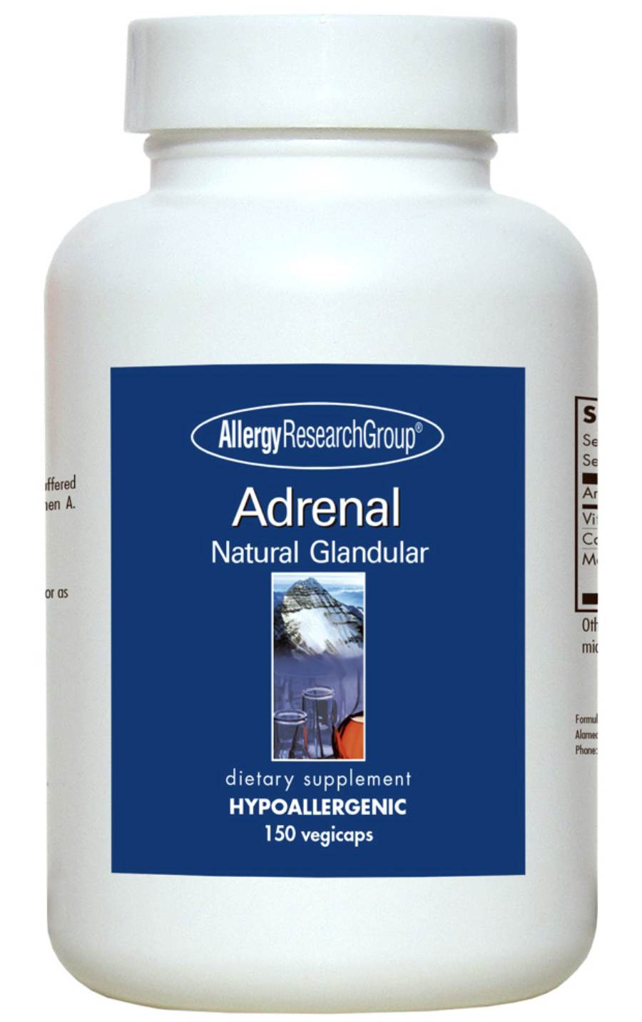 Adrenal 100 mg 150 Vegicaps Allergy Research Group - Premium Vitamins & Supplements from Allergy Research Group - Just $27.99! Shop now at Nutrigeek