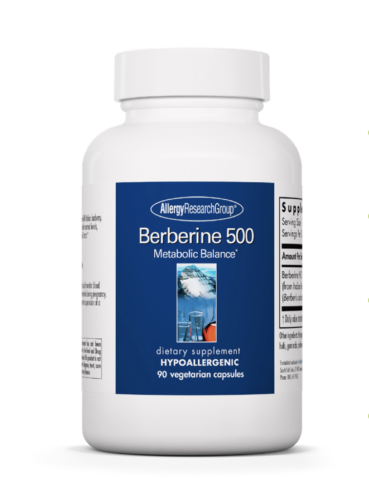 Berberine 500 mg 90 Capsules Allergy Research Group - Premium Vitamins & Supplements from Allergy Research Group - Just $51.99! Shop now at Nutrigeek