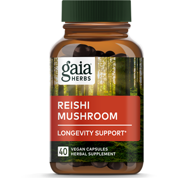 Reishi Mushroom 450 mg 40 capsules Gaia Herbs - Premium Vitamins & Supplements from Gaia Herbs - Just $35.99! Shop now at Nutrigeek