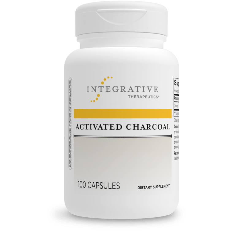 Activated Charcoal 560 mg 100 capsules Integrative Therapeutics – Nutrigeek