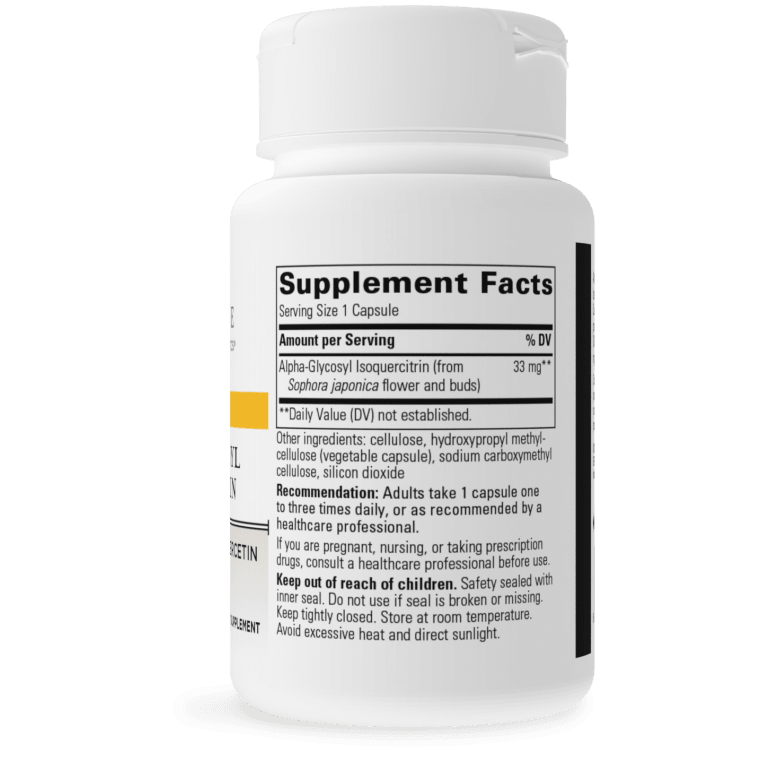 Alpha-Glycosyl Isoquercitrin 60 capsules Integrative Therapeutics - Premium  from Integrative Therapeutics - Just $30.00! Shop now at Nutrigeek