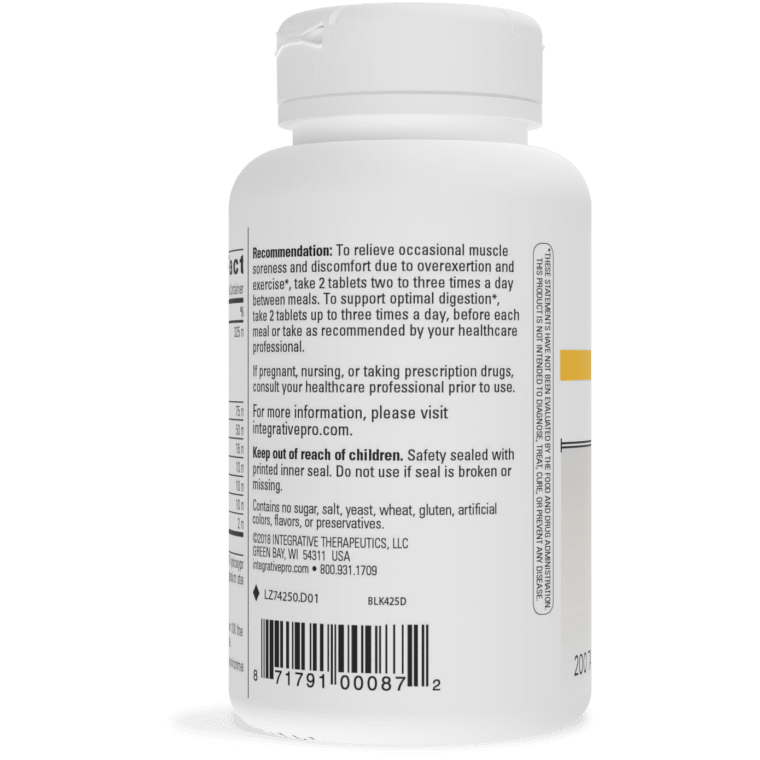 Bio-Zyme 200 tablets  Integrative Therapeutics - Premium  from Integrative Therapeutics - Just $40.00! Shop now at Nutrigeek