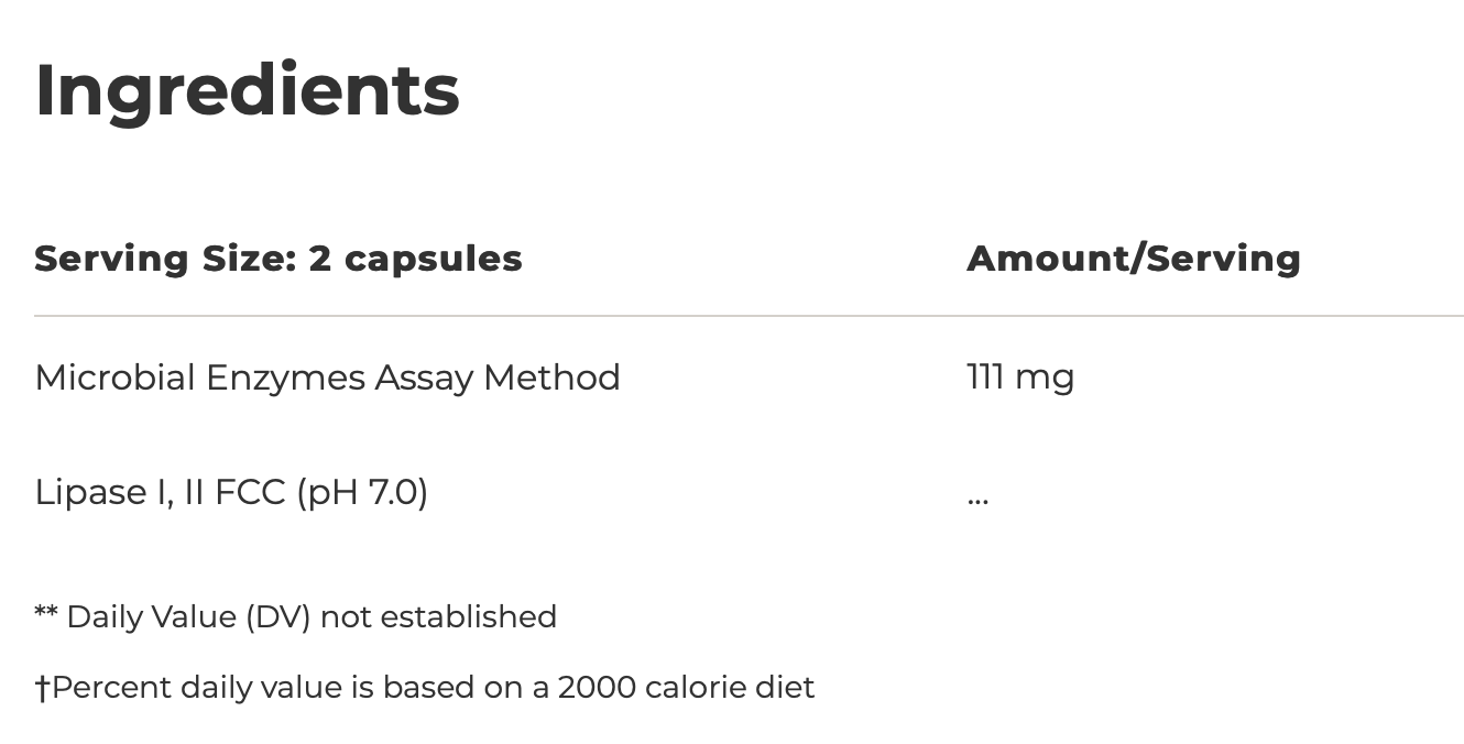 Lipase Concentrate-HP 90 capsules Integrative Therapeutics - Premium  from Integrative Therapeutics - Just $24.00! Shop now at Nutrigeek