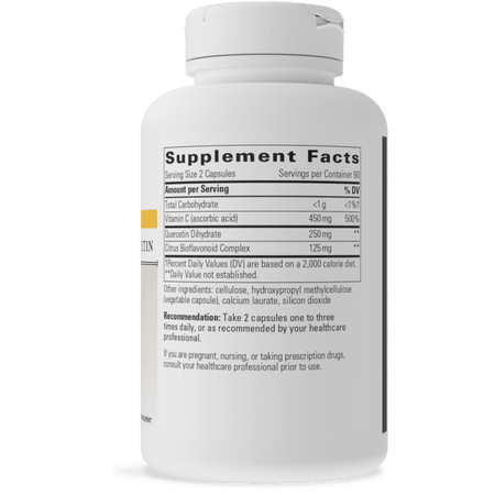 Vitamin C With Quercetin 180 capsules Integrative Therapeutics - Premium  from Integrative Therapeutics - Just $38.00! Shop now at Nutrigeek