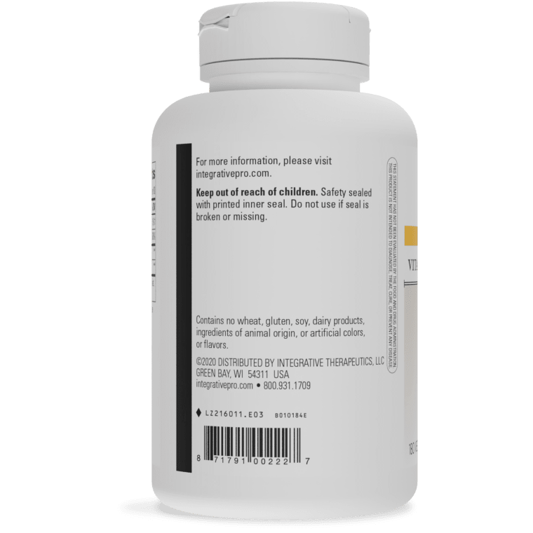 Vitamin C With Quercetin 180 capsules Integrative Therapeutics - Premium  from Integrative Therapeutics - Just $38.00! Shop now at Nutrigeek