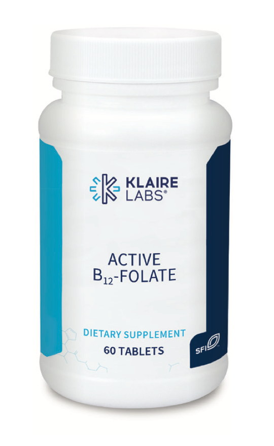Active B12-Folate 60 tablets Klaire Labs - Premium  from Klair Labs - Just $24.99! Shop now at Nutrigeek