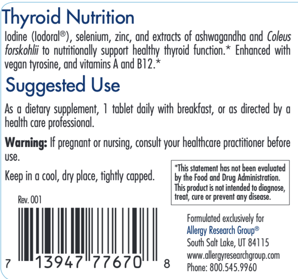 Thyroid Nutrition With Iodoral® 60 Tablets Allergy Research Group - Premium  from Allergy Research Group - Just $31.99! Shop now at Nutrigeek