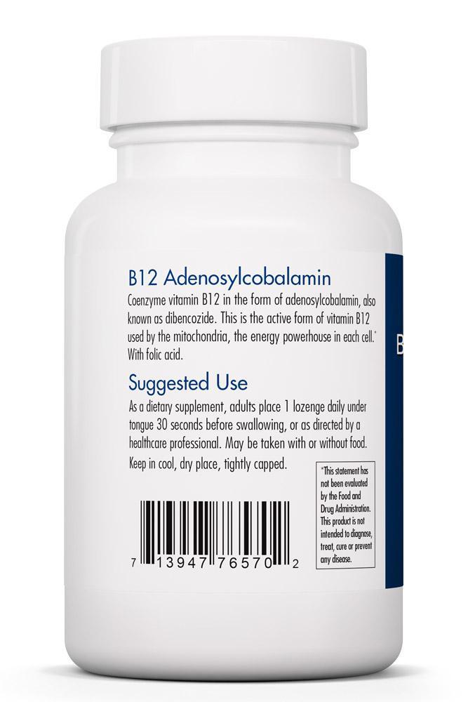B12 Adenosylcobalamin 3,000mcg 60 lozanges Allergy Research Group - Premium Vitamins & Supplements from Allergy Research Group - Just $23.99! Shop now at Nutrigeek
