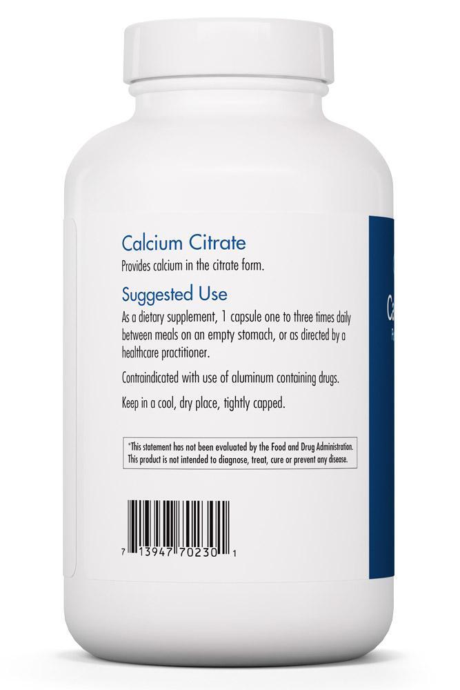 Calcium Citrate 150mg 180 capsules Allergy Research Group - Premium  from Allergy Research Group - Just $26.99! Shop now at Nutrigeek
