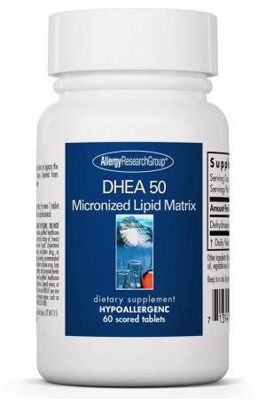 DHEA 50 mg Micronized Lipid Matrix 60 tablets Allergy Research Group - Premium  from Allergy Research Group - Just $40.99! Shop now at Nutrigeek
