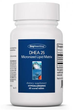 DHEA 25 mg Micronized Lipid Matrix 60 tablets Allergy Research Group - Premium  from Allergy Research Group - Just $29.99! Shop now at Nutrigeek
