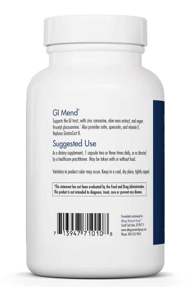 GI Mend 90 Vegetarian Capsules Allergy Research Group - Premium  from Allergy Research Group - Just $34.99! Shop now at Nutrigeek