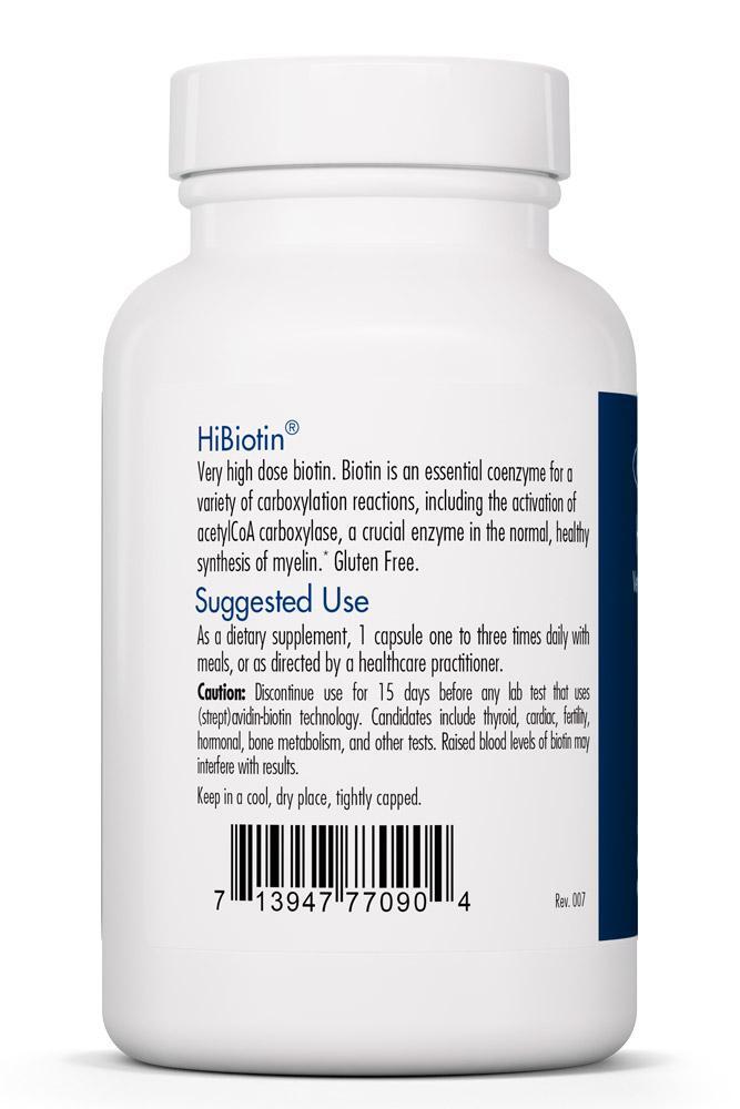 HiBiotin (Biotin)100 mg 90 capsules Allergy Research Group - Premium  from Allergy Research Group - Just $49! Shop now at Nutrigeek