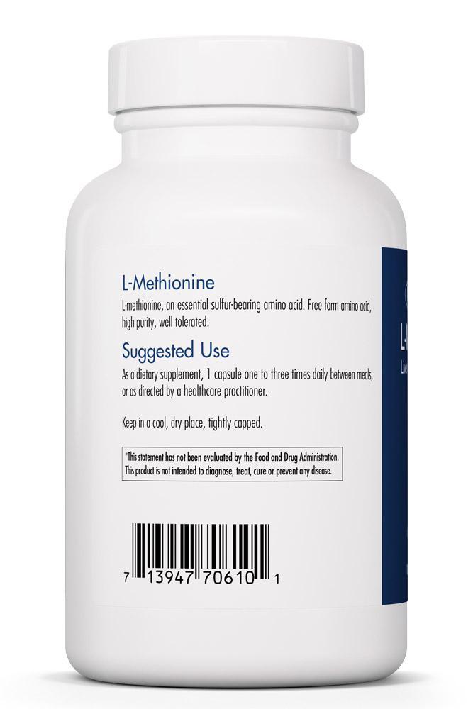L-Methionine 500 Mg 100 Vegetarian Capsules Allergy Research Group - Premium  from Allergy Research Group - Just $28.99! Shop now at Nutrigeek