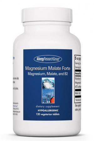 Magnesium Malate Forte 120 Vegetarian Tablets Allergy Research Group - Premium  from Allergy Research Group - Just $34.99! Shop now at Nutrigeek