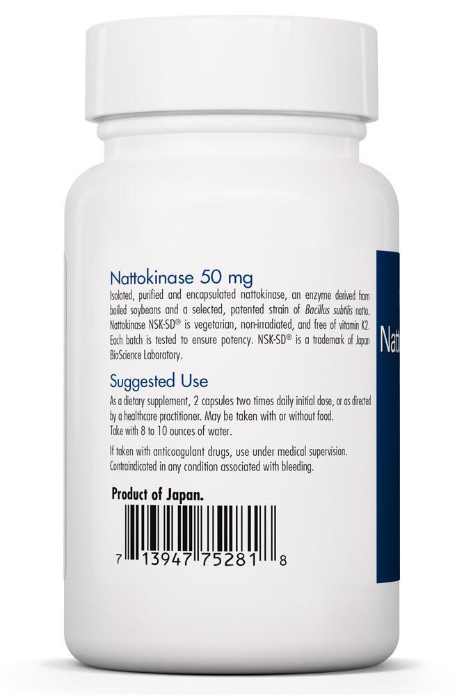 Nattokinase 50 mg NSK-SD 90 vegcaps Allergy Research Group - Premium  from Allergy Research Group - Just $62.99! Shop now at Nutrigeek