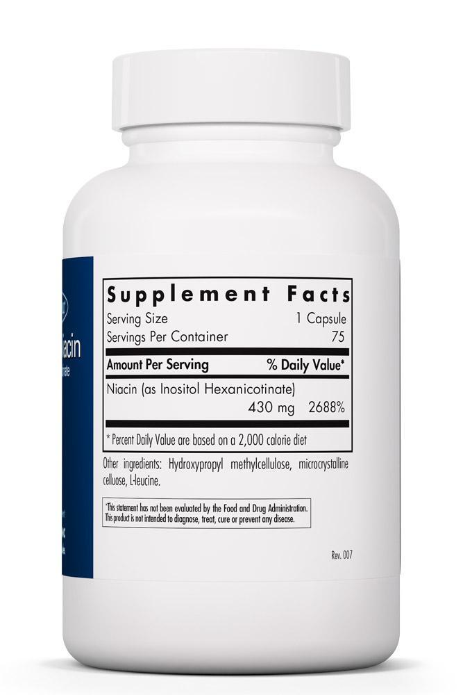 No-Flush Niacin 75 vegetable capsules Allergy Research Group - Premium  from Allergy Research Group - Just $31.99! Shop now at Nutrigeek