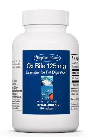 Ox Bile 125 mg 180 Vegicaps Allergy Research Group - Premium  from Allergy Research Group - Just $41.99! Shop now at Nutrigeek