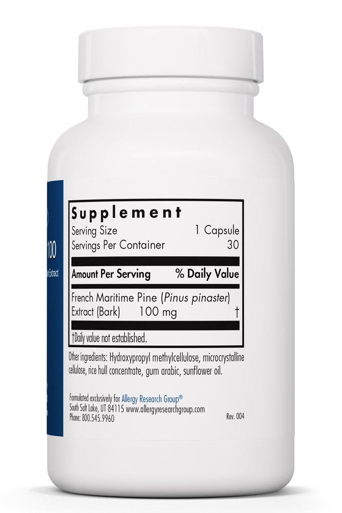 Pycnogenol® 100 mg 30 Vegetarian Capsules Allergy Research Group - Premium  from Allergy Research Group - Just $64.99! Shop now at Nutrigeek