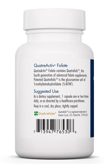 QuatreActiv® Folate 90 capsules Allergy Research Group - Premium  from Allergy Research Group - Just $19.99! Shop now at Nutrigeek